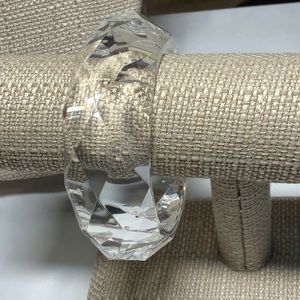 Clear Lucite bracelet